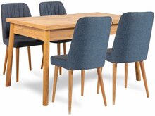 Söögitoa komplekt Kalune Design Santiago 1048 - 1 A, mänd/tumesinine