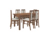 Söögitoakomplekt ADRK Furniture Rodos 59, pruun/beež