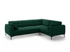 Nurgadiivan Micadoni Home Bemy, 290 x 200 x 86 cm, 4-kohaline, parem, Bottle Green