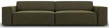 Diivan Micadoni Home Jodie 4-kohaline, 244 x 102 x 70 cm, Bluvel 77, roheline