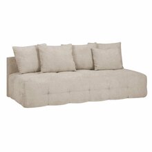 Diivanvoodi Home4you Luise, 200 x 100 x 83 cm, beež