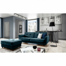Diivan Nore Bellis, 90 x 220 x 83 cm, sinine