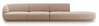 Diivan Micadoni Home Miley Velvet, 302 x 85 x 74 cm, parem, helepruun