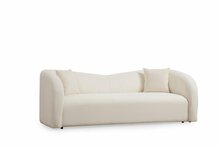 Diivan Hanah Home Asos Cream, 225 x 76 x 75 cm, 3-kohaline, beež