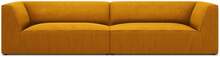 Diivan Micadoni Home Ruby, 302 x 93 x 69 cm, Scala Mostaza, kollane