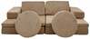 Diivanvoodi Atelier Del Sofa Puzzle, 70 x 140 x 46 cm, pruun