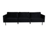 Diivan Ventraa Home Zoom, 3-kohaline, 262 x 54 x 80 cm, must