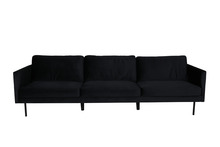 Diivan Ventraa Home Zoom, 3-kohaline, 262 x 54 x 80 cm, must