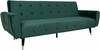 Diivanvoodi Home4you Falun, 214 x 83 x 82 cm, roheline samet