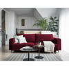 Diivan Nore Dalia Velvetmat 30, 95 x 260 x 90 cm, punane