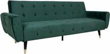 Diivanvoodi Home4you Falun, 214 x 83 x 82 cm, roheline samet