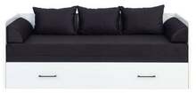 Diivanvoodi Black Red White Tetrix, 200.5 x 79 x 73 cm, valge/grafiit