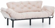 Diivanvoodi Hanah Home Nitta Triple, 49 x 227 x 75 cm, kreem