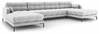 Diivan Micadoni Home Mamaia Panoramic, U-kujuline, 383 x 185 x 75 cm, helehall