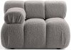Mooduldiivan Micadoni Bellis Rolf 6, 94 x 94 x 70 cm, helehall, vasak