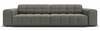Diivan Micadoni Home Jennifer Velvet, 244 x 102 x 70 cm, 4-kohaline, helehall