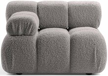Mooduldiivan Micadoni Bellis Rolf 6, 94 x 94 x 70 cm, helehall, vasak