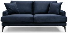 Diivan Hanah Home Papira, 175 x 90 x 88 cm, tumesinine