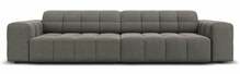 Diivan Micadoni Home Jennifer Velvet, 244 x 102 x 70 cm, 4-kohaline, helehall