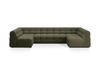 Nurgadiivan Micadoni Kendal, U-kujuline, 372 x 203 x 79 cm, Amazon Green