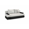 Diivan Eltap Milo, 95 x 213 x 90 cm, valge/must