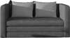 Diivan Eltap Neva, 70 x 132 x 65 cm, helehall/tumehall