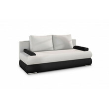 Diivan Eltap Milo, 95 x 213 x 90 cm, valge/must