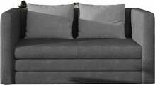 Diivan Eltap Neva, 70 x 132 x 65 cm, helehall/tumehall