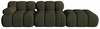 Mooduldiivan Micadoni Bellis 3D, 282 x 94 x 64 cm, parem, Amazon Green