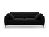 Sofa Micadoni Home Bemy, 230 x 102 x 86 cm, 4-kohaline, must