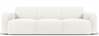 Diivan Micadoni Home Molino, 235 x 95 x 72 cm, 3-kohaline, valge