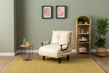 Tugitool Atelier Del Sofa Sento (Futon) 859FTN2345, 75 x 50 x 75 cm, kreemjas