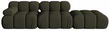 Mooduldiivan Micadoni Bellis 3D, 282 x 94 x 64 cm, parem, Amazon Green