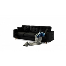 Diivan Eltap Asgard, 92 x 233 x 93 cm, must