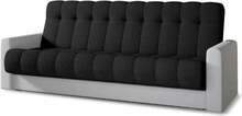 Diivanvoodi NORE Garett 04, 85 x 210 x 90 cm, must/valge