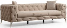Diivan Hanah Home Como, 237 x 90 x 73 cm, helepruun (Ecru), 3-kohaline