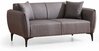 Diivan Hanah Home Belissimo, 180 x 95 x 67 cm, tumehall, 2-kohaline