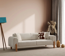 Diivanvoodi Hanah Home Lyke, 3-kohaline, 88 x 75 x 228 cm, kreem