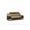 Diivan Eltap Area Berlin 03, 92 x 200 x 90 cm, helepruun/tumepruun