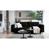 Diivan Nore Dalia Velvetmat 10, 95 x 260 x 90 cm, must