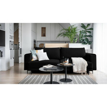 Diivan Nore Dalia Velvetmat 10, 95 x 260 x 90 cm, must