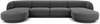 Diivan Micadoni Home Miley Velvet Panoramic, 334 x 155 x 74 cm, hall