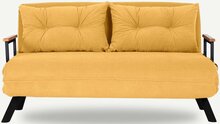 Diivanvoodi Hanah Home Sando, 78 x 133 x 78 cm, sinepikollane