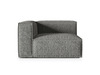 Mooduldiivan Micadoni Home Nuria, 125 x 110 x 72 cm, grafiit, vasakpoolne, 1 istekoht