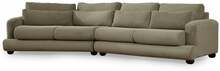 Diivan Hanah Home River 4, 105 x 330 x 90 cm, roheline, vasak