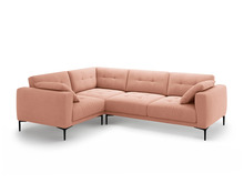 Nurgadiivan Micadoni Home Bemy, 290 x 200 x 86 cm, 4-kohaline, roosa, vasakpoolne
