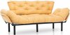 Diivanvoodi Hanah Home Nitta Triple, 49 x 227 x 75 cm, kollane