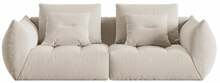 Mooduldiivan Micadoni Home Bloom 4S, 332 x 106 x 95 cm, Casino Sand, valge/kreemjas