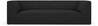 Diivan Micadoni Home Ruby, 232 x 92 x 69 cm, must