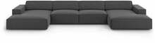 Diivan Micadoni Home Jodie Velvet Panoramic, 364 x 166 x 70 cm, 6 istekohta, hall